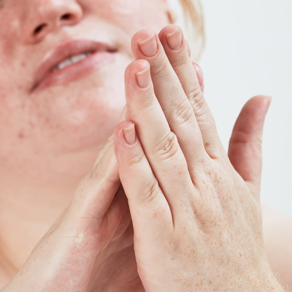 Dewy skin after applying Pai Collagen Booster in a morning routine