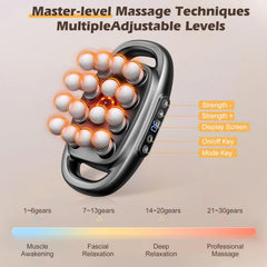 PakaLife 16-head attachments deliver targeted deep tissue massage across muscle groups