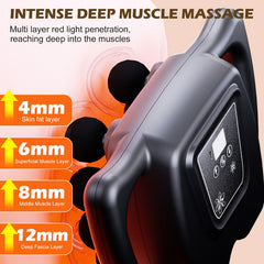PakaLife massage gun with heating function provides comforting warmth during sessions.