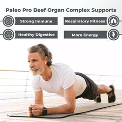 Paleo Pro O.G. Blend ingredients panel closeup, rich nutrient profile