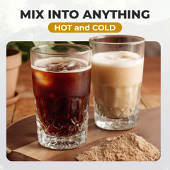Paleo Pro Vanilla Shake in a glass, presenting a creamy daily protein treat.