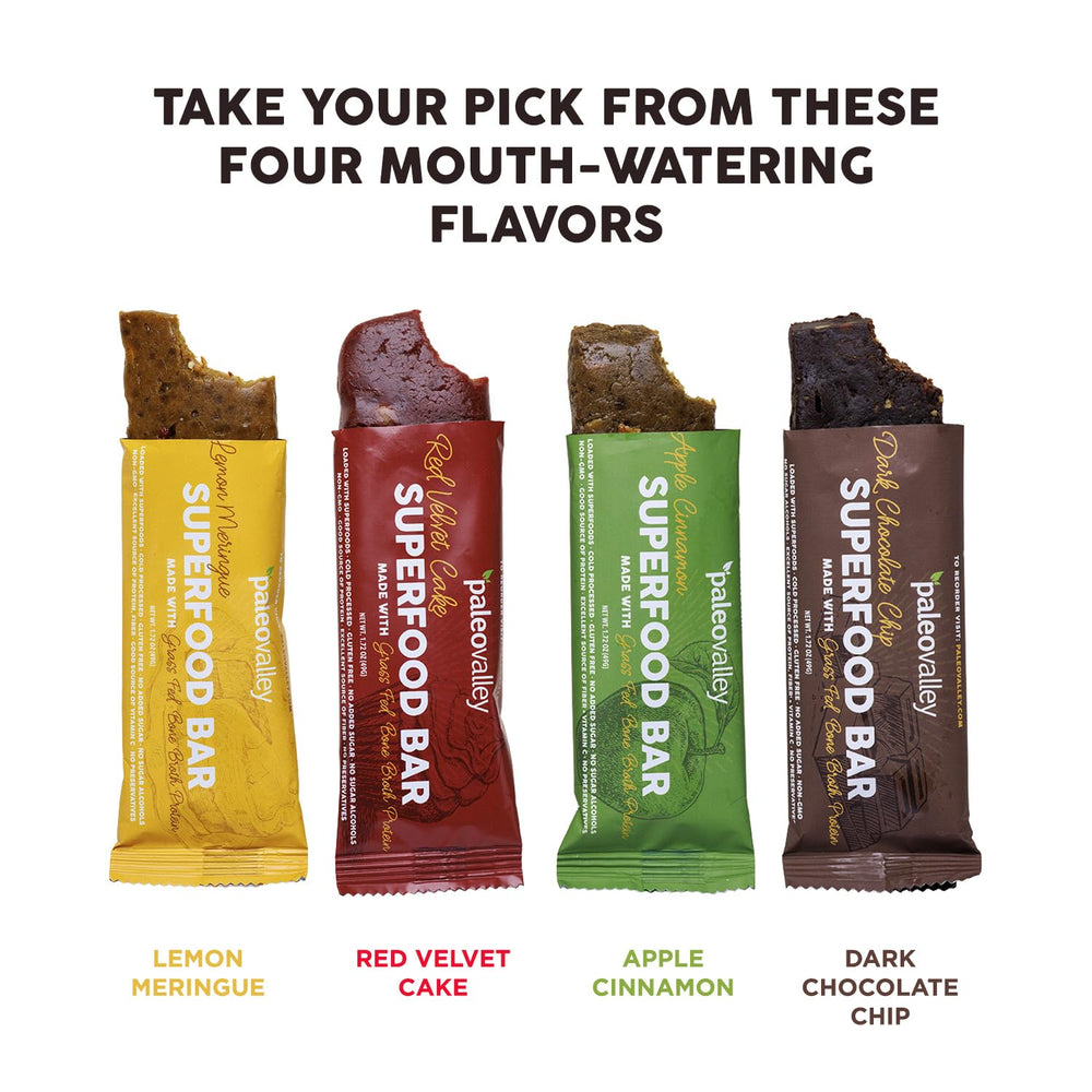 Paleovalley bars free from gluten and common allergens for clean eating.