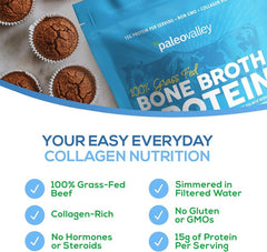 Paleovalley bone broth powder vanilla baking addition supports gluten-free recipes.