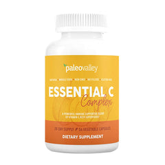 Paleovalley Essential C Complex bottle for easy daily vitamin C intake.