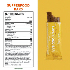 Paleovalley Superfood Bars Lemon Meringue close-up shows natural sweetness for steady energy.