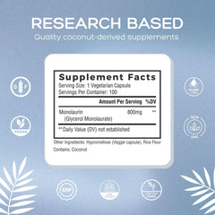 GMP-certified and lab-tested Palmara Health Monolaurin production label