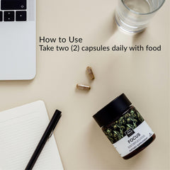 PALO Focus capsules dispense demonstrates easy dose for steady mental energy.