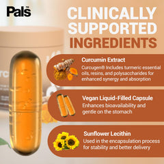 PALS Vegan capsules pack-shot highlighting clean-label, plant-based capsules.