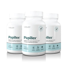 Papillex bottle with capsules for daily immune support in routine use