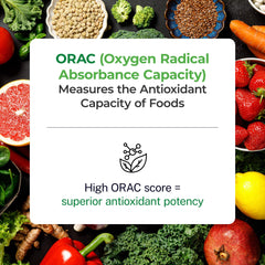 Paradise Herbs ORAC Energy Greens apple flavor in glass offers tasty greens boost.