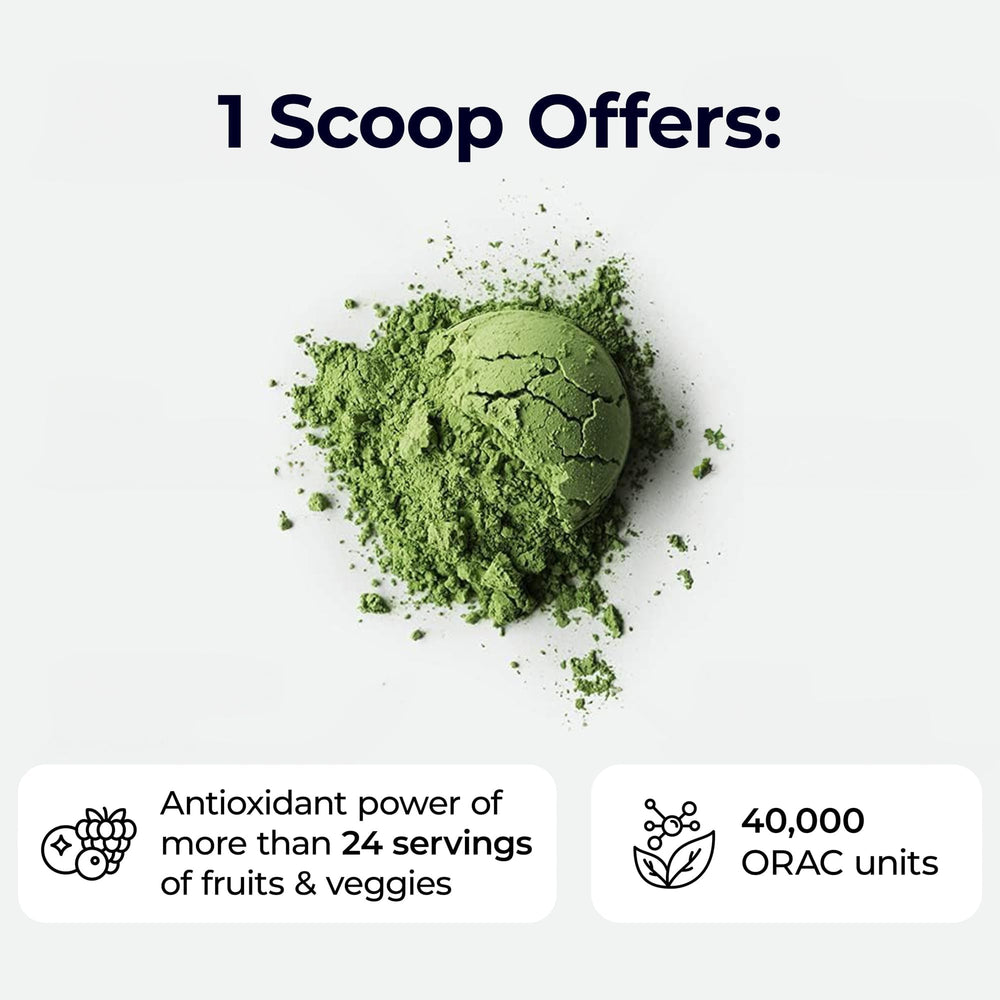 Paradise Herbs ORAC Energy Greens probiotic blend supports digestion and vitality.