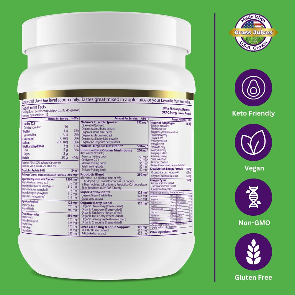Paradise Herbs ORAC Energy immune mushrooms image suggesting immune-supporting ingredients.