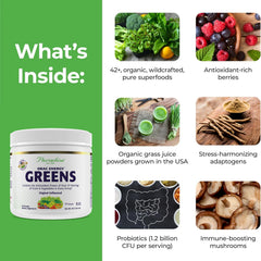 Paradise ORAC Energy Greens with spirulina and chlorella for antioxidant support