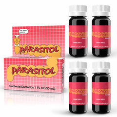 Parasitol bottle pour shows easy dosing for families