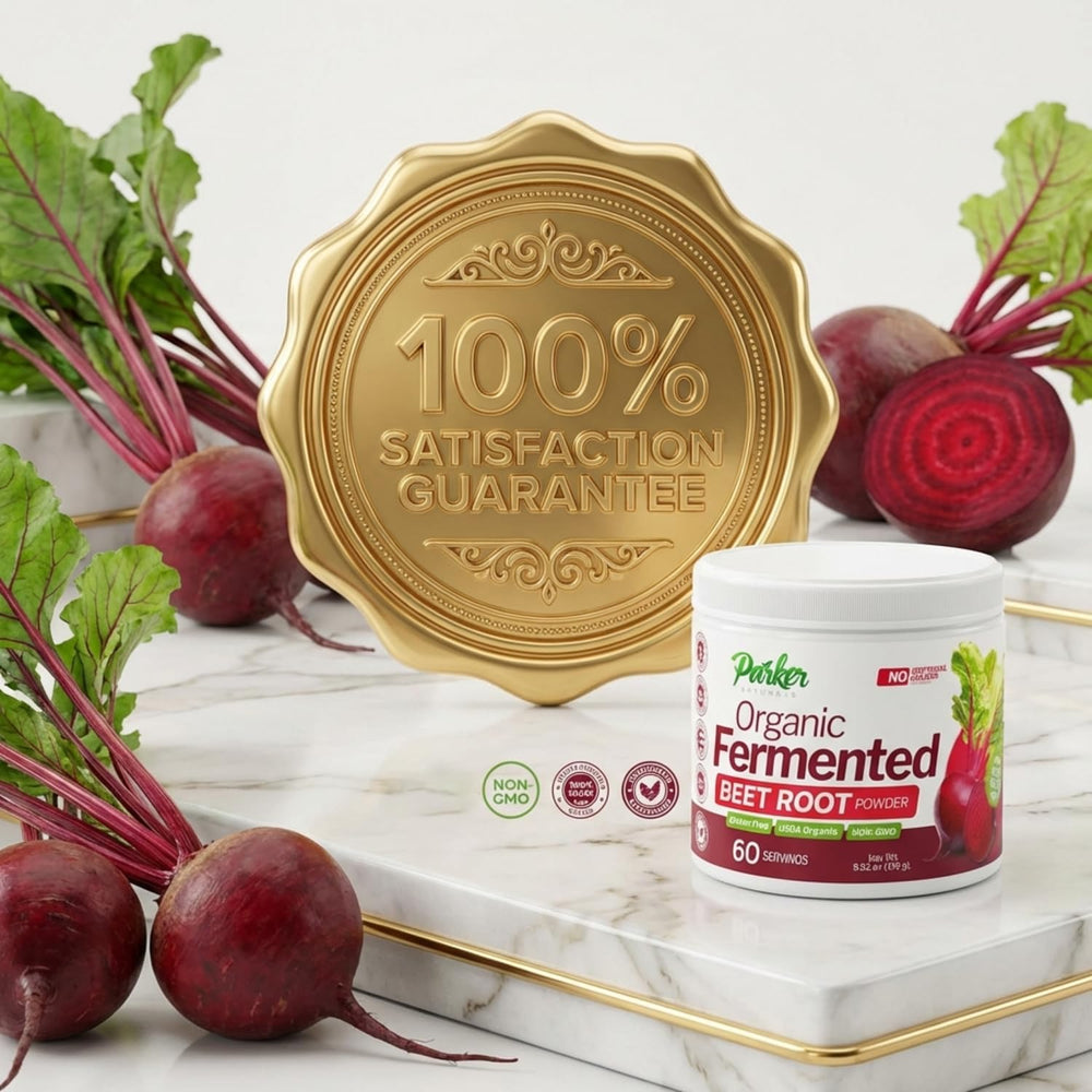 Parker Naturals beet powder in smoothie adds natural color and energy
