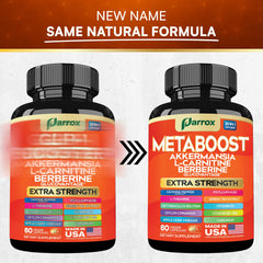 Parrox GLP-1 Booster capsules close-up, convenient daily intake.