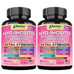 Parrox Myo-Inositol bottle front offers a daily wellness option for busy lifestyles.