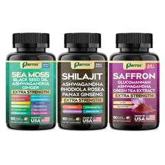 Parrox Vision Vitality Trio green tea extract capsules for clean focus