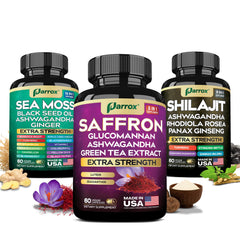 Parrox Vision Vitality Trio sea moss bottle for daily immune support and wellness