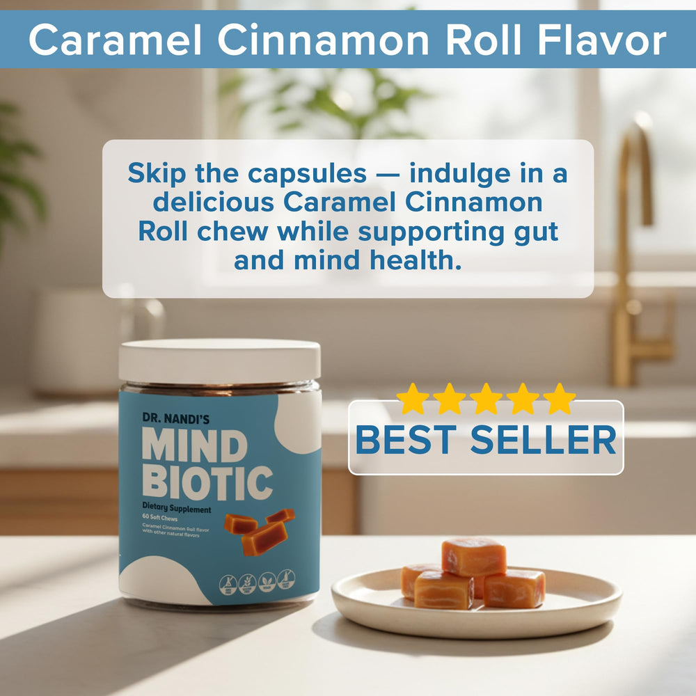 Partha Nandi MindBiotic memory-focus chews for on-the-go cognitive clarity.