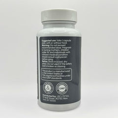 partiQlar Alpha GPC label USA-made, clear sourcing for performance-minded users.