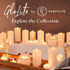 PartyLite GloLite BePure commitment supports natural wax and lead-free wicks