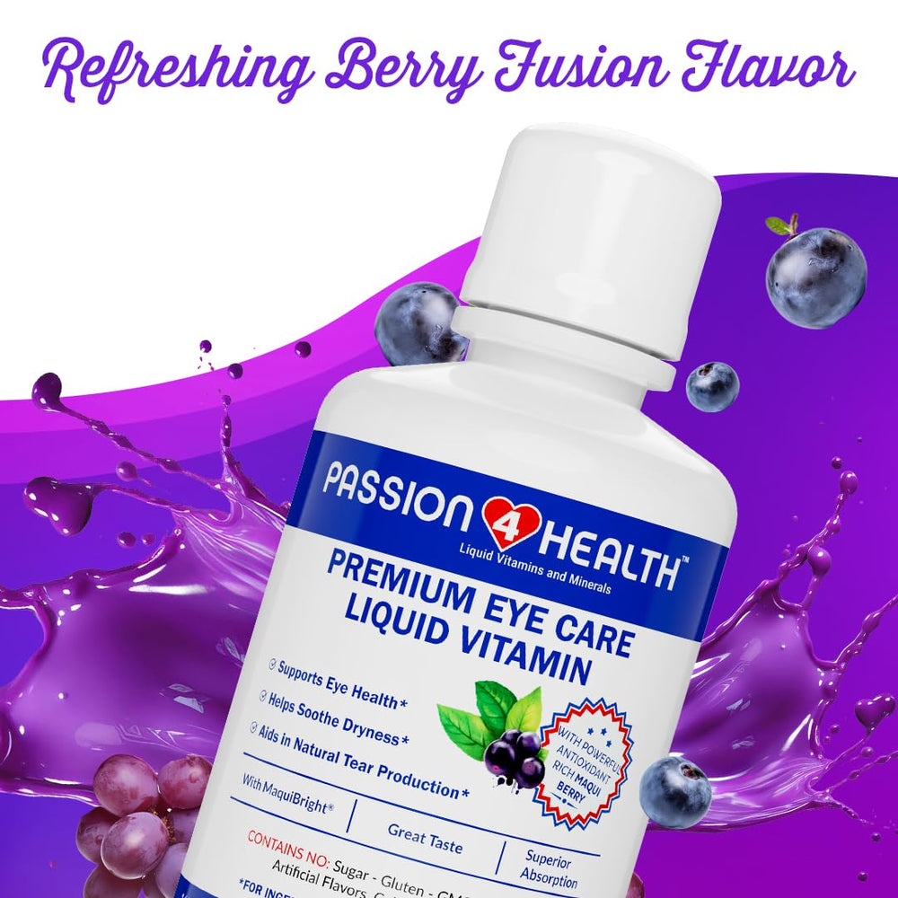 Passion 4 Health dropper tips image illustrates precise daily dosage.