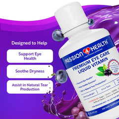 Passion 4 Health Maqui Berry extract closeup emphasizes antioxidant-rich eye support.