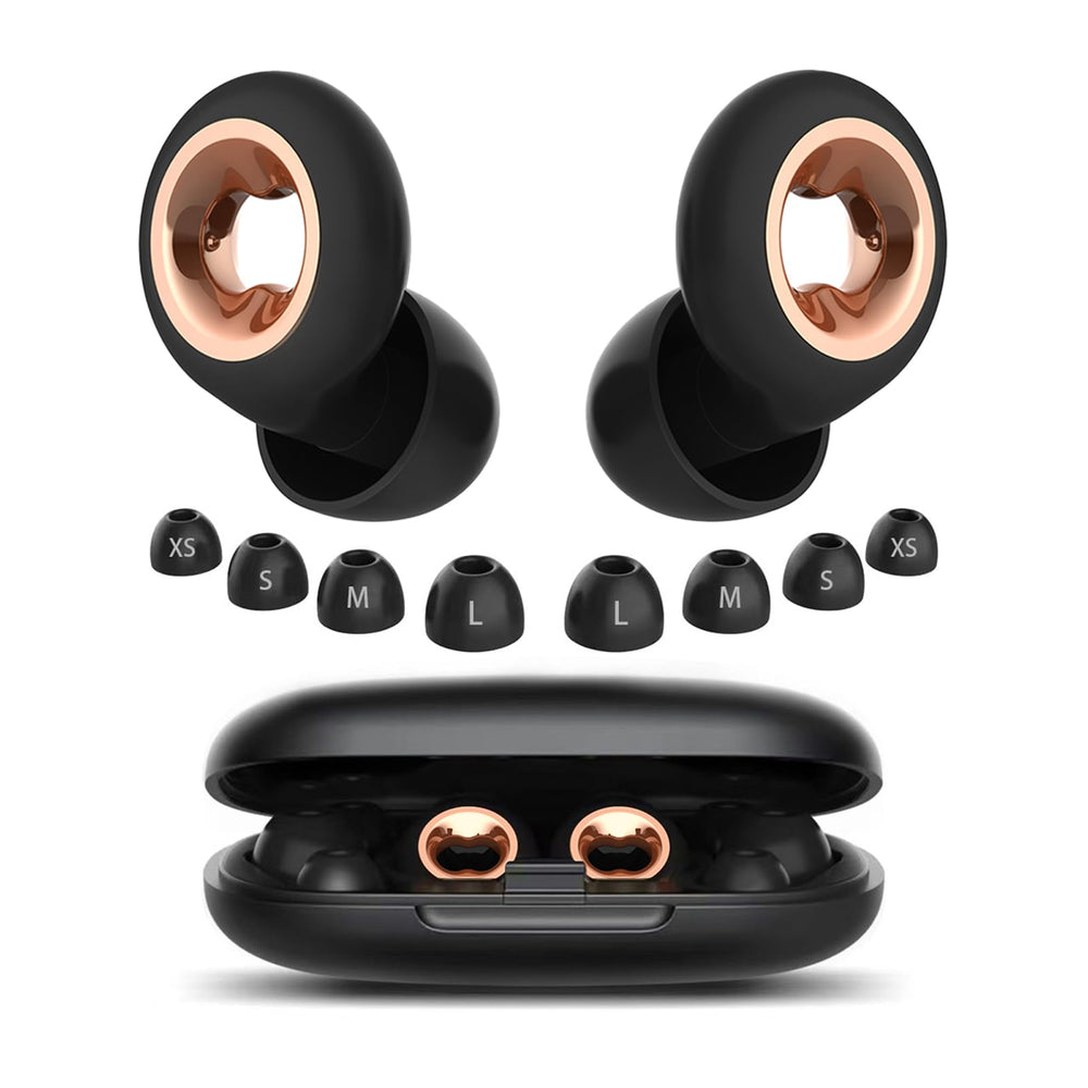 PATNRAB sleeping ear plugs close-up with 45dB noise cancellation for quiet nights