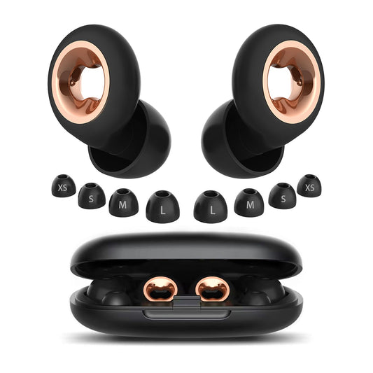 PATNRAB sleeping ear plugs close-up with 45dB noise cancellation for quiet nights