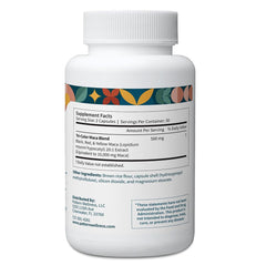 Pattern Wellness tri-color maca blend illustrating balance and well-being potential.