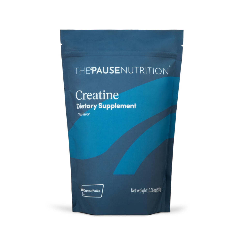 Pause Life Creatine Powder 300g packshot for travel-friendly workouts