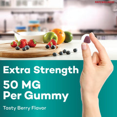 Two gummies per serving for a convenient daily zinc boost.