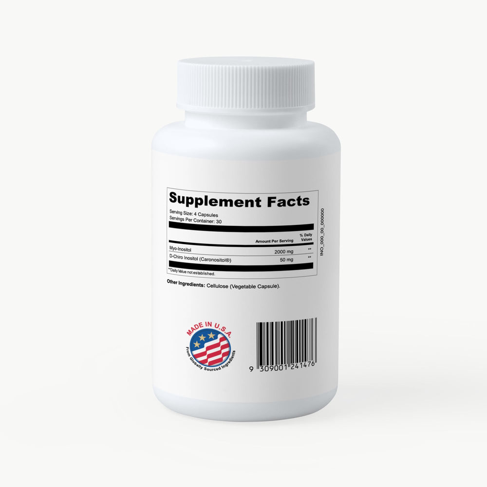 PCOS Queen Pure 40:1 Inositol label showing the 40:1 ratio.
