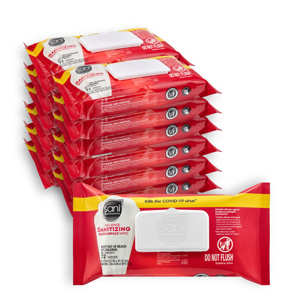 PDI Sani-Professional softpack packaging, compact and space-saving.