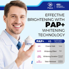 Illustration of stain removal from coffee and tea with PAP formula.