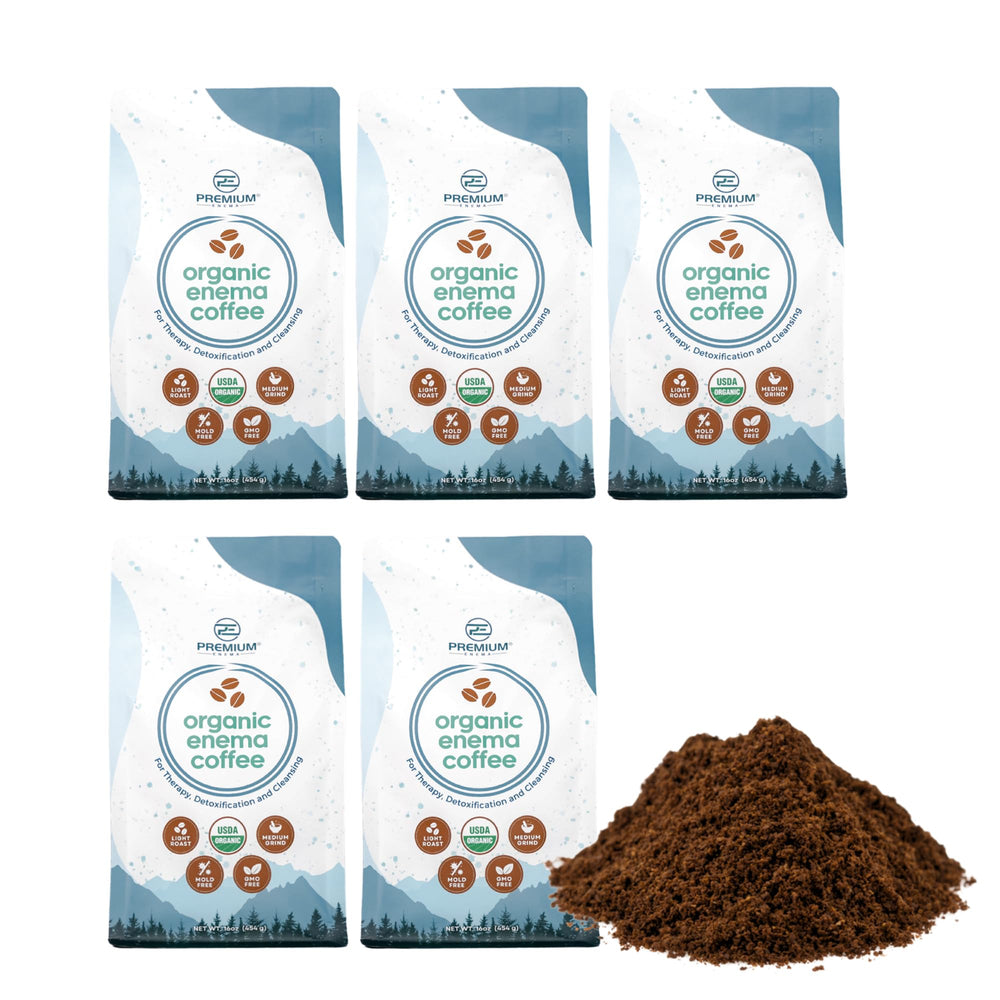 PE Premium Enema coffee bag—organic quality for a trusted wellness routine.