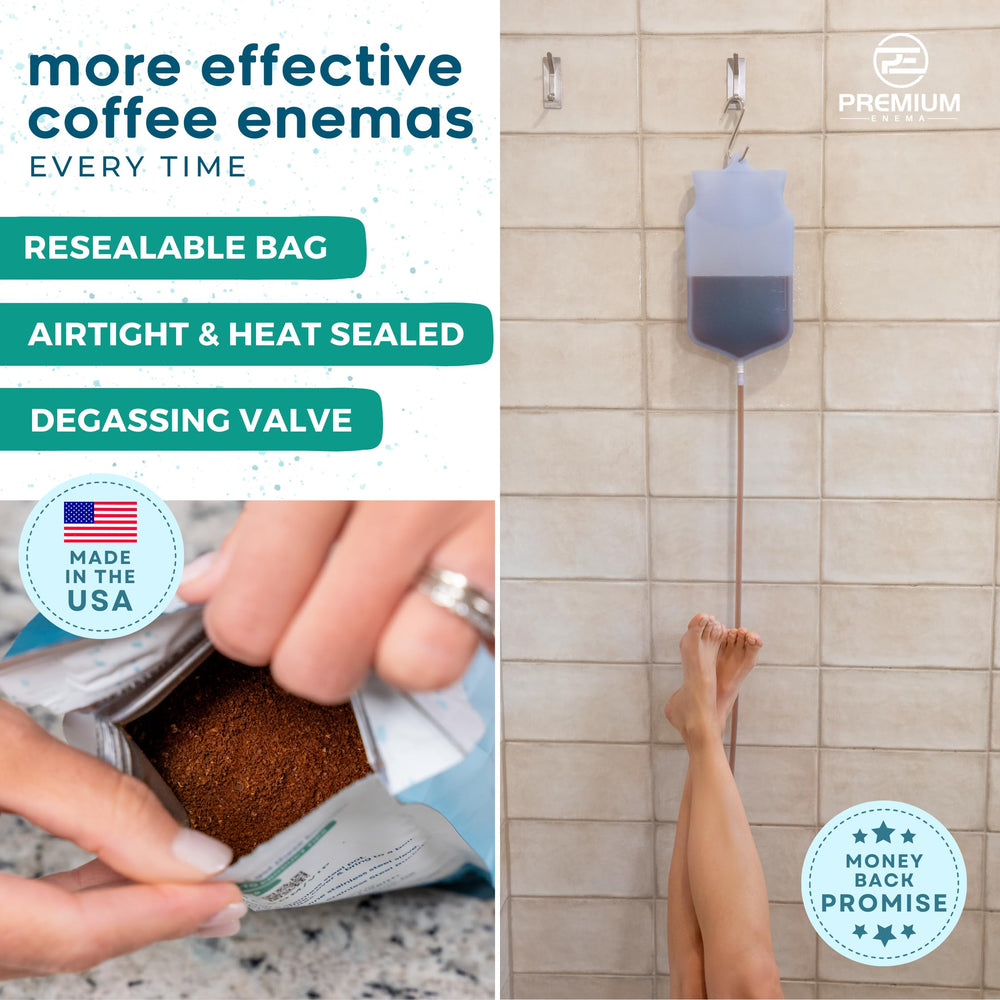 PE Premium Enema fair trade label—ethically sourced ingredients you can trust.