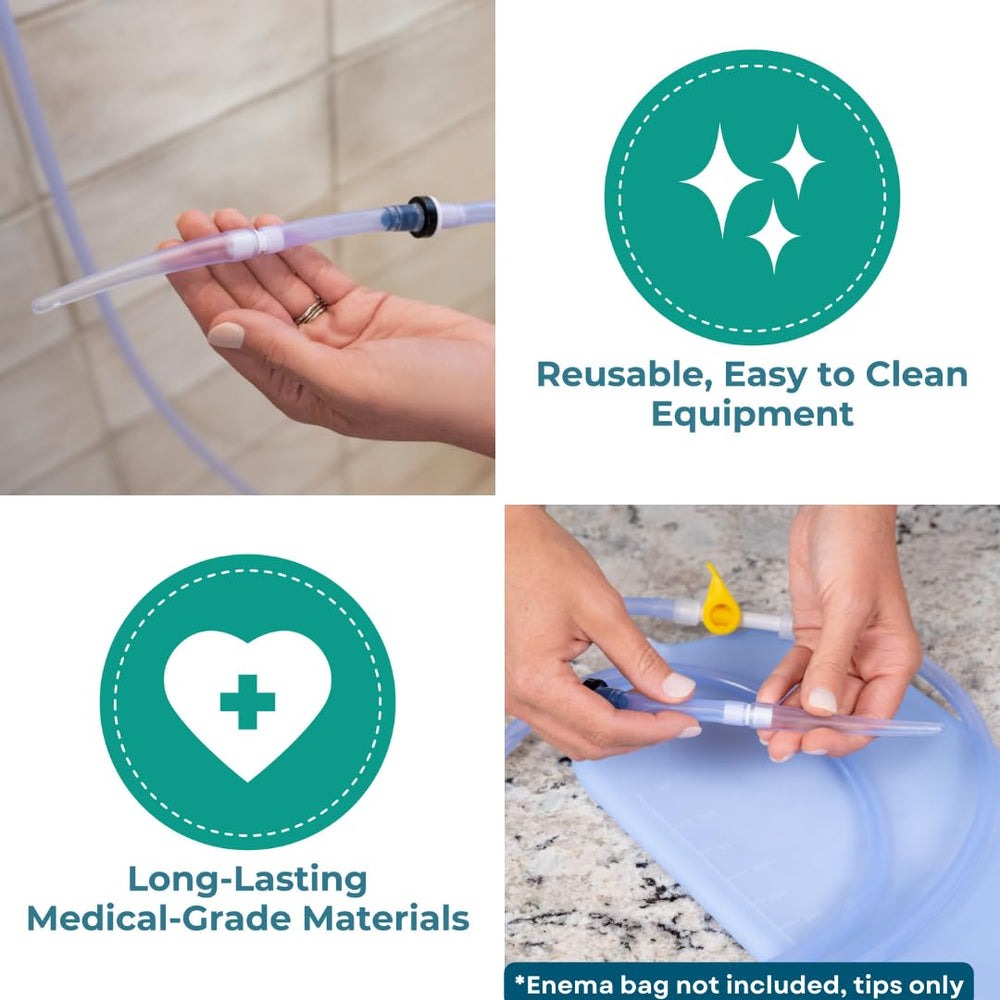 PE Premium Enema tips fit most kits for versatile, reliable sessions.