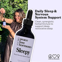 peace. love. hormones Sleepy dropper with herbal extract for non-drowsy sleep support