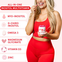 Capsules being poured from Peach Perfect bottle for easy daily dosing.