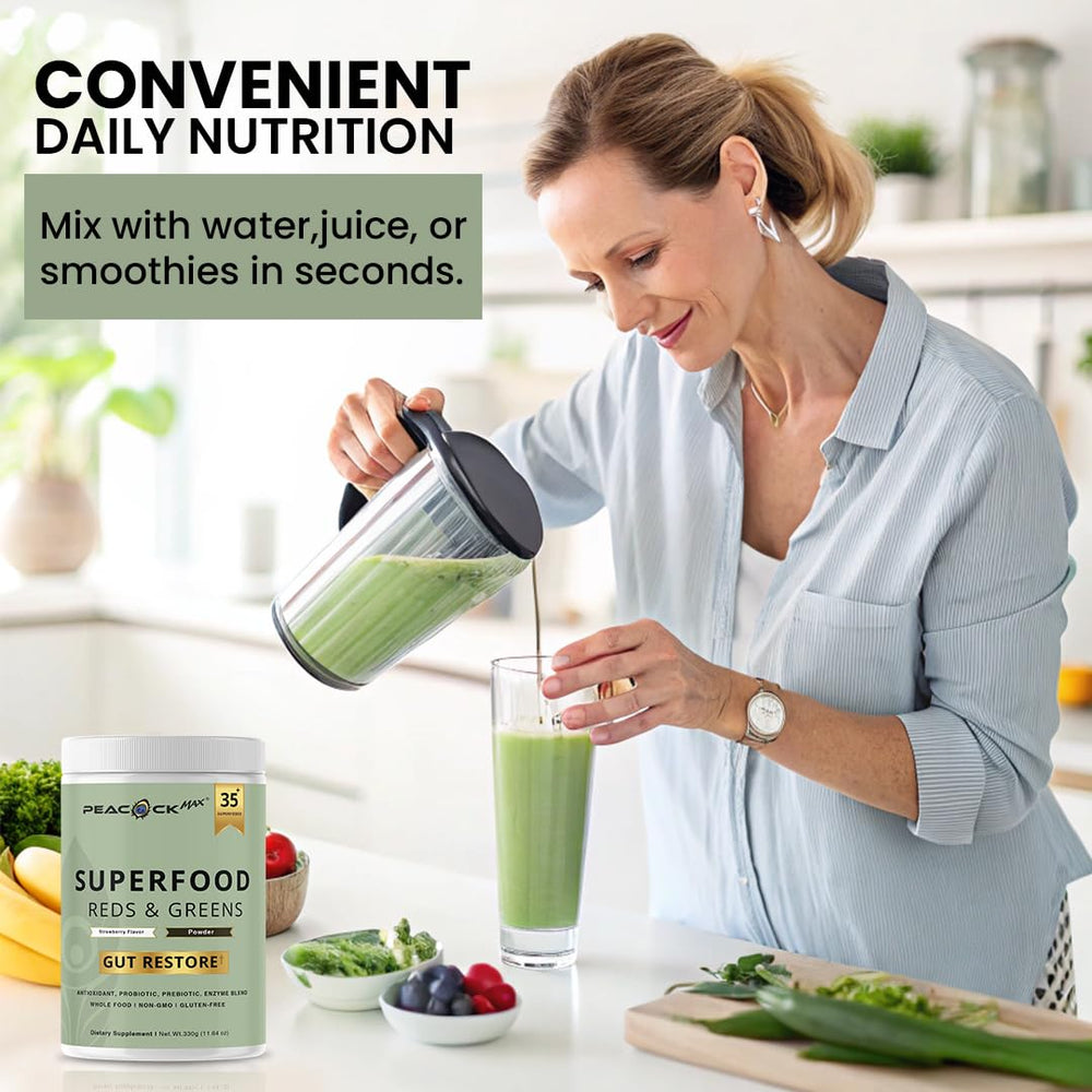 Peacock Max 30 servings per container supports extended use.
