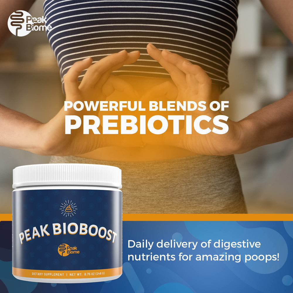 Peak Biome Peak BioBoost dissolving in coffee for quick gut health support