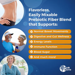 Peak Biome Peak BioBoost packaging shows non-GMO and gluten-free features