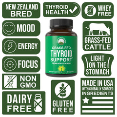 Peak Performance grass-fed New Zealand cattle sourcing emphasizes ethical origins and high-quality thyroid ingredients.