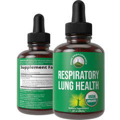 Peak Performance Lung Detox bottle with pour spout for easy dosing