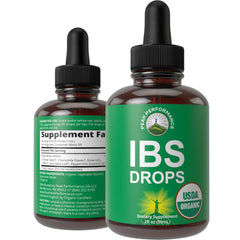 Peak Performance IBS Drops bottle for convenient daily digestive support.