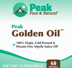 Peak Pure & Natural Black Seed Oil dropper, hexane-free purity.