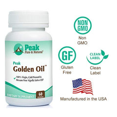 Peak Pure & Natural capsules arranged neatly for convenient daily use.