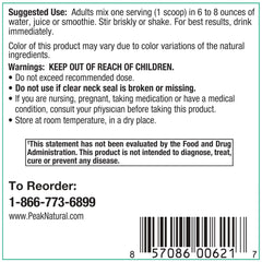 Peak Pure & Natural CareFlow Mango infusion highlighting microcirculation support